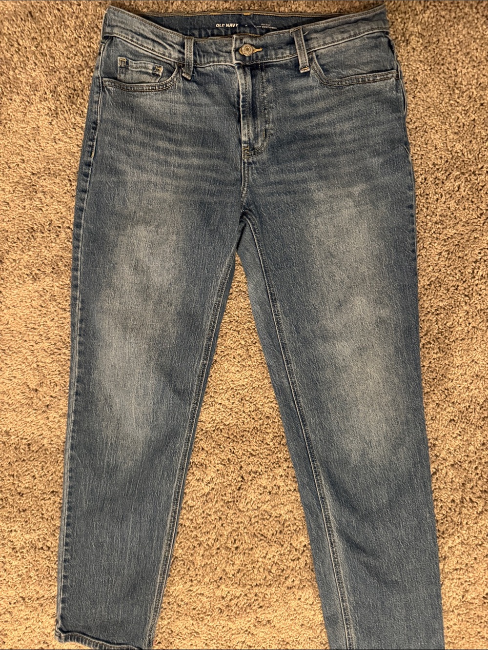 Old Navy Wow Boyfriend Mid-Rise Straight-Leg Denim Jeans